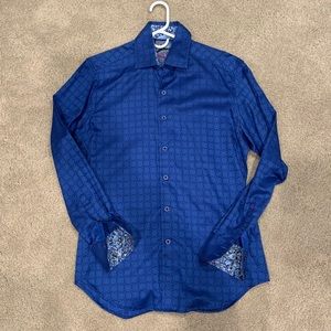 Robert Graham Blue Patterned Shirt